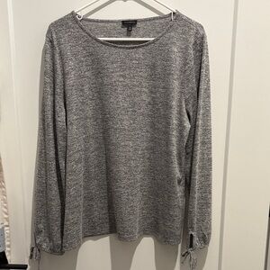 Talbots Gray Long Sleeve Top